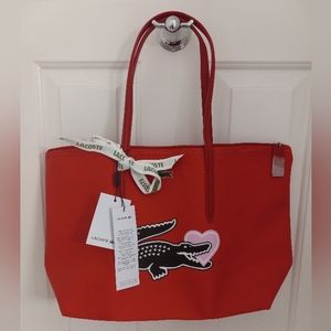 NWT Lacoste Heart Tote